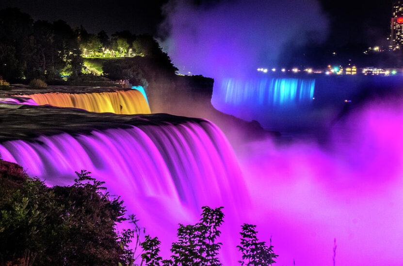 Night Photography niagara falls